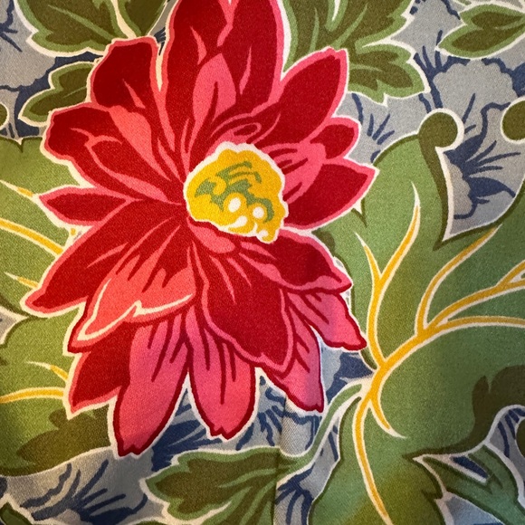 Talbot's multi-color cotton floral back zip skirt,size 14p - Picture 2 of 5